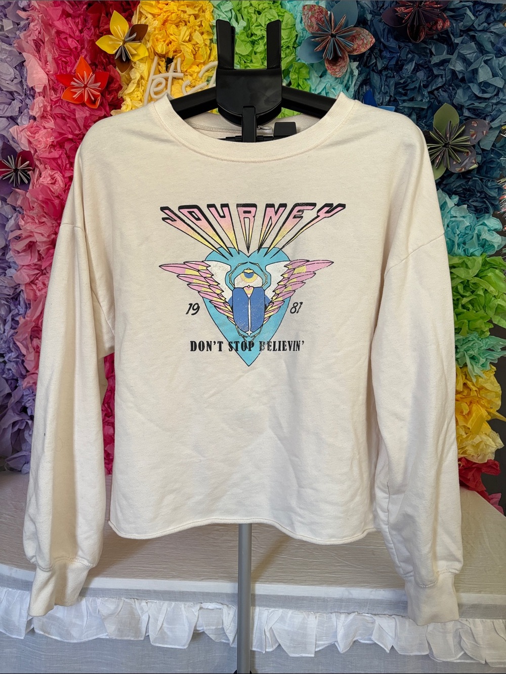 Journey Graphic Crewneck Sweatshirt - Cream